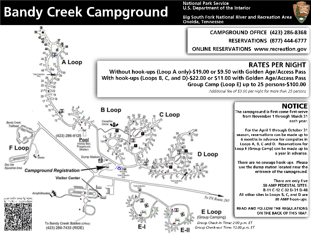 Bandy Creek Campground Big South Fork National River and Recreation Area Oneida, Tennessee