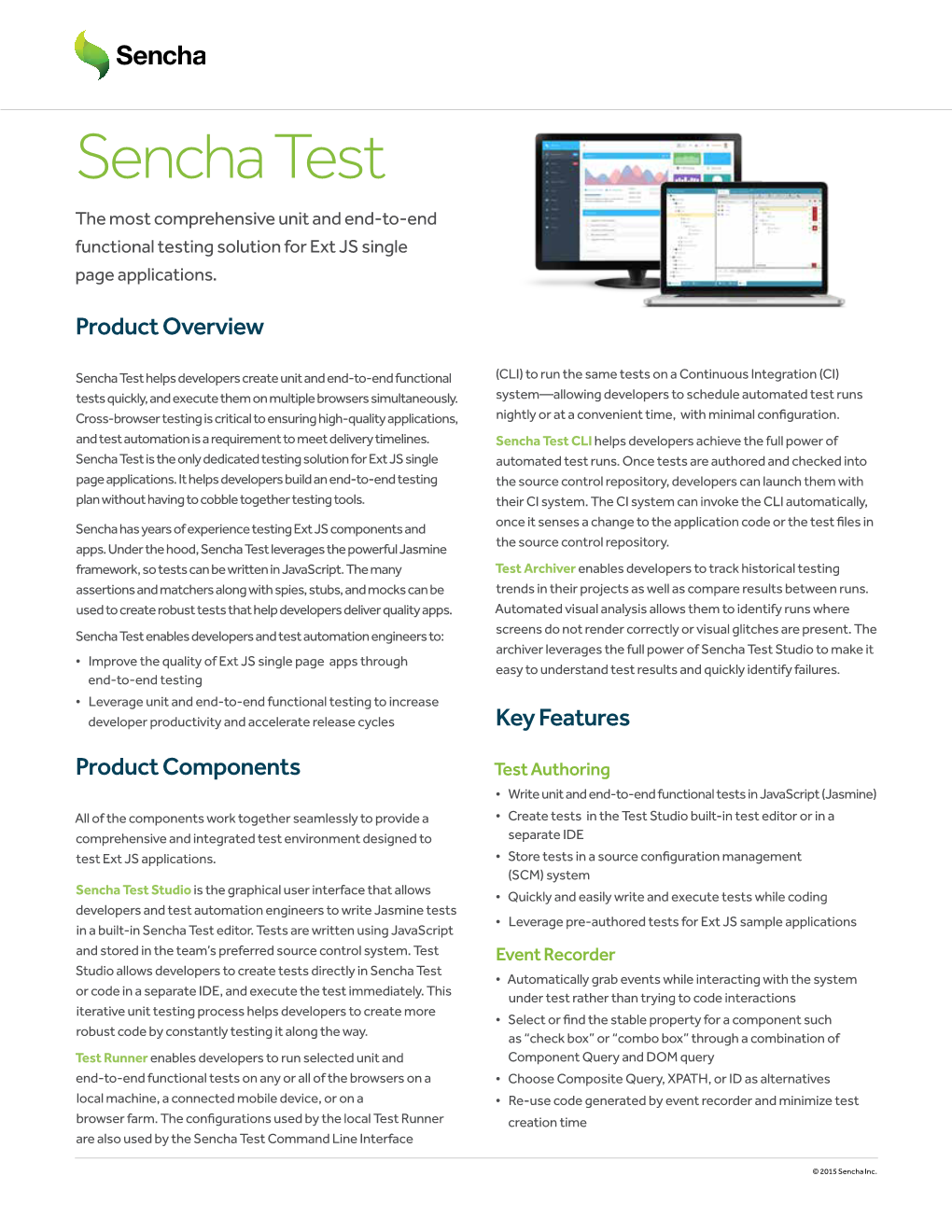 Sencha Test the Most Comprehensive Unit and End-To-End Functional Testing Solution for Ext JS Single Page Applications