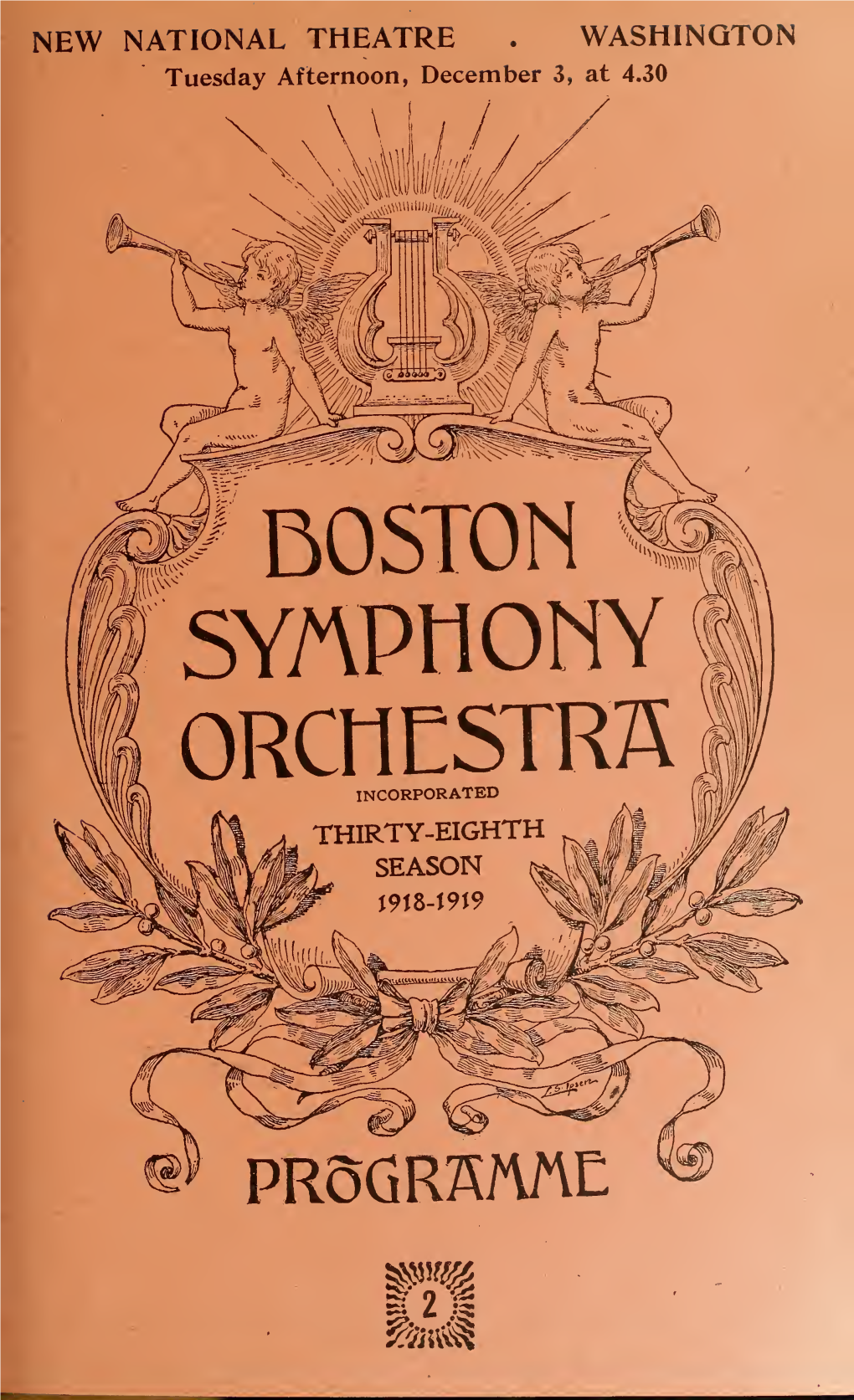Boston Symphony Orchestra Concert Programs, Season 38,1918-1919, Trip