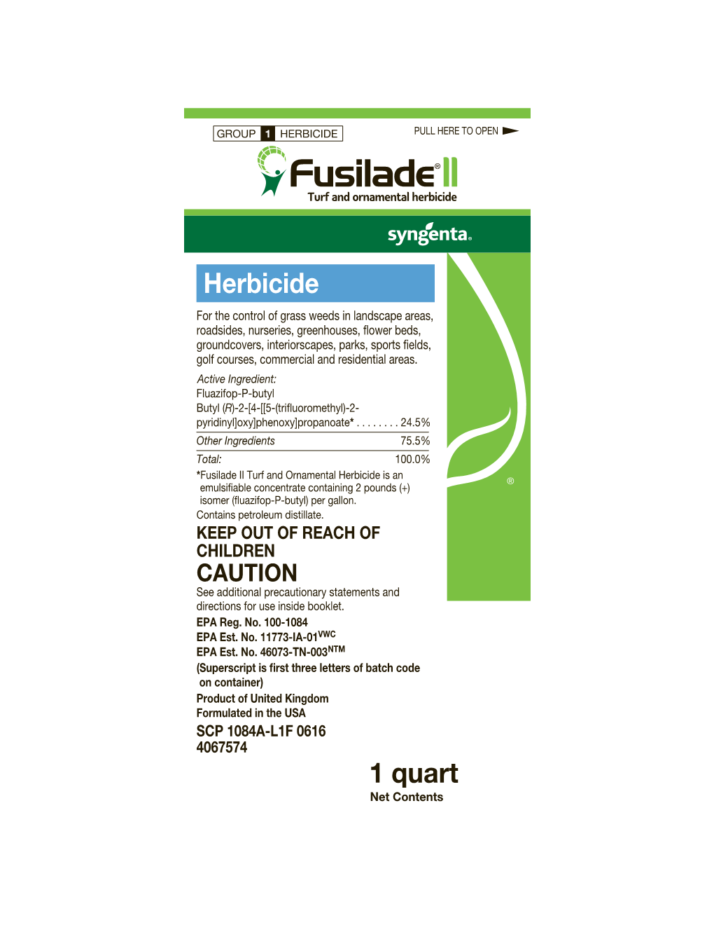 Fusilade II Herbicide Label