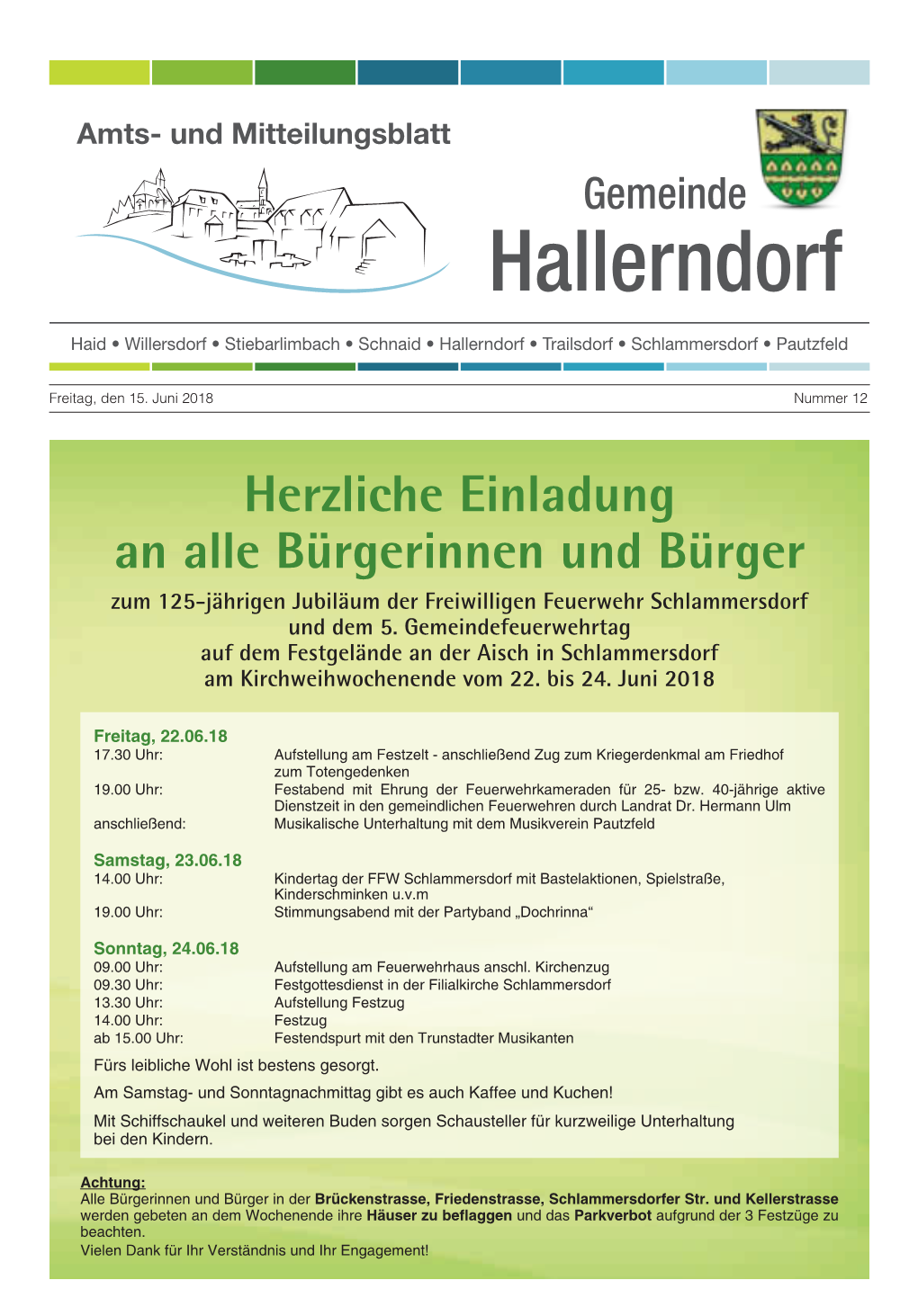 Amts- Und Mitteilungsblatt Gemeinde Hallerndorf