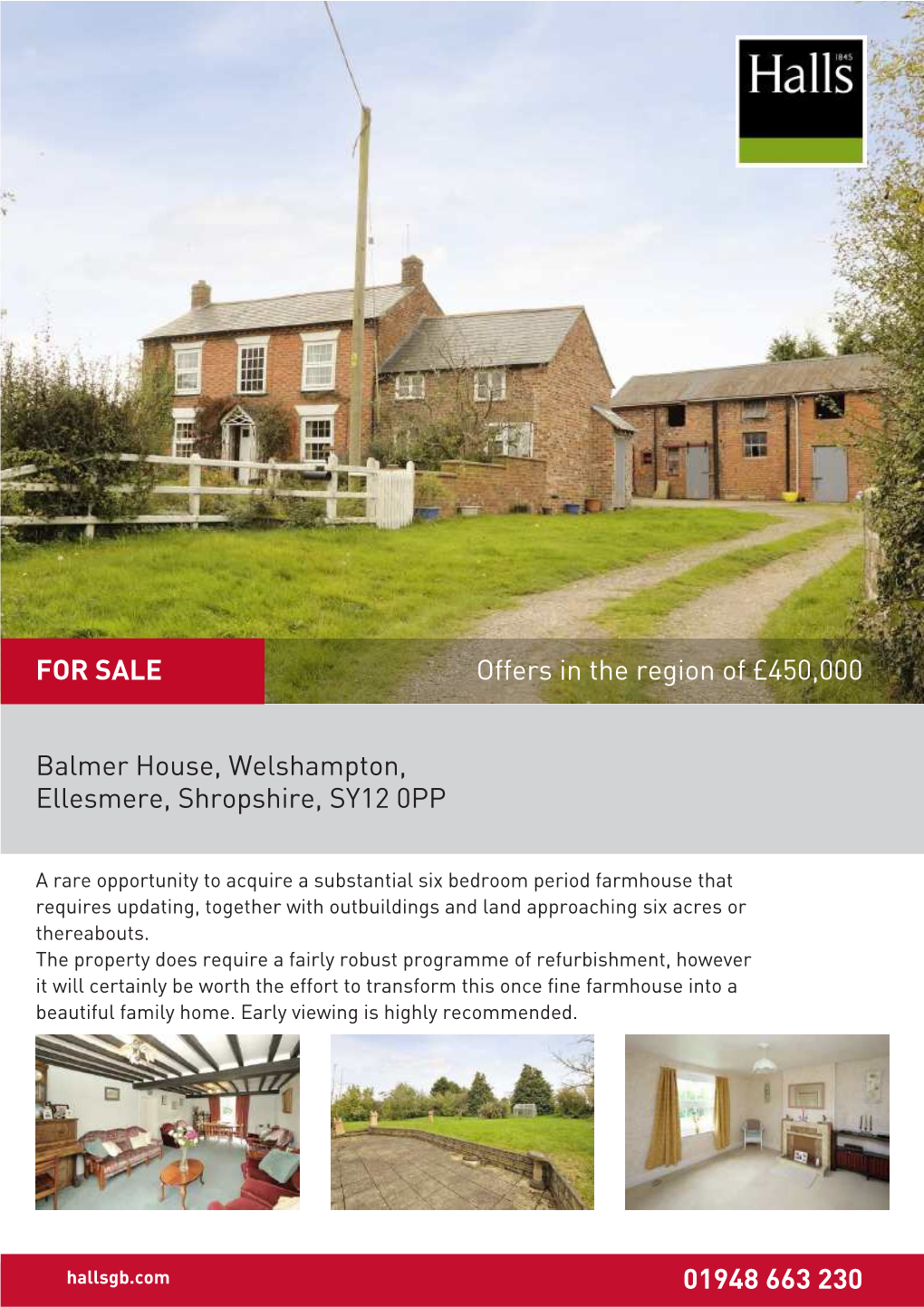 Balmer House, Welshampton, Ellesmere, Shropshire, SY12 0PP