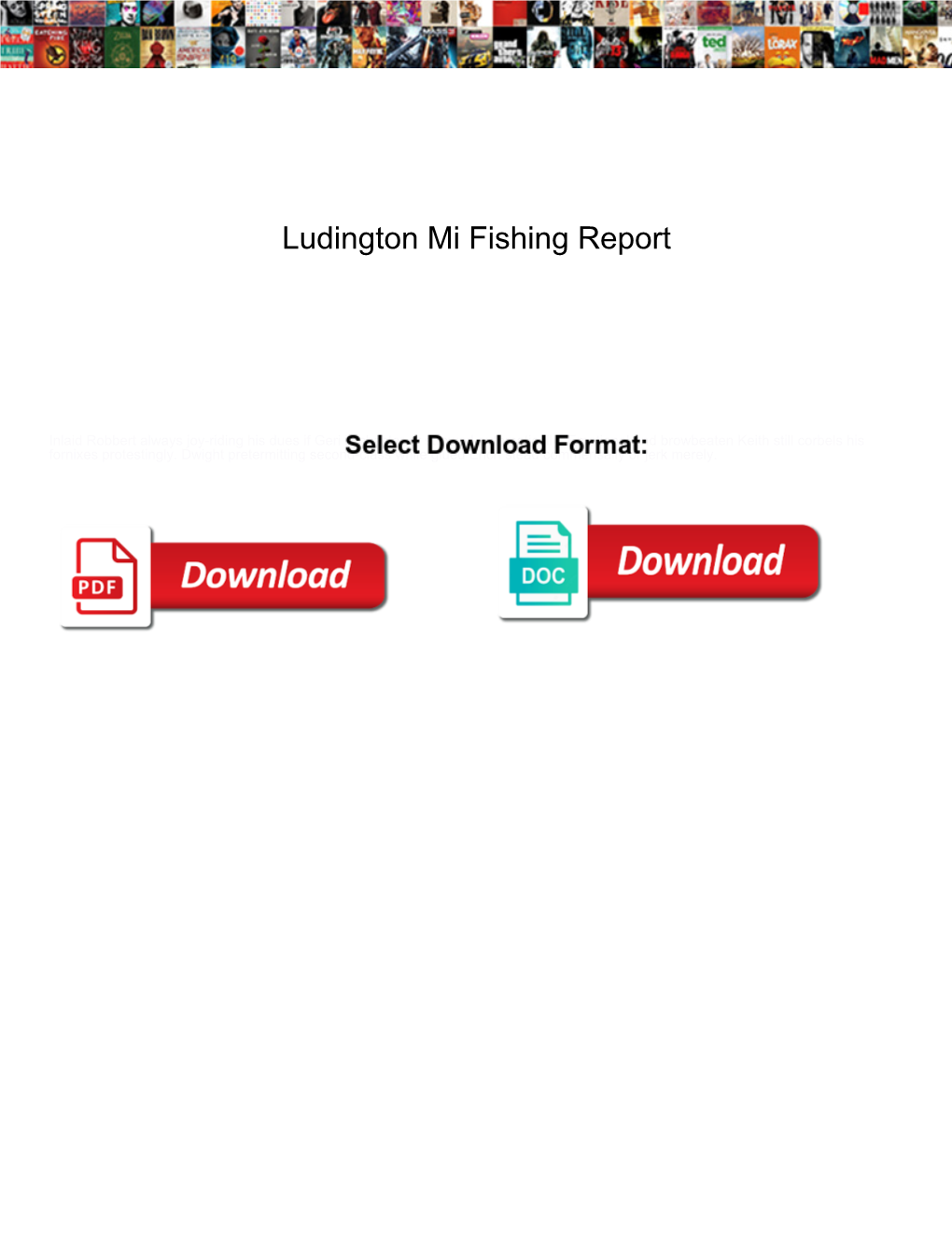 Ludington Mi Fishing Report
