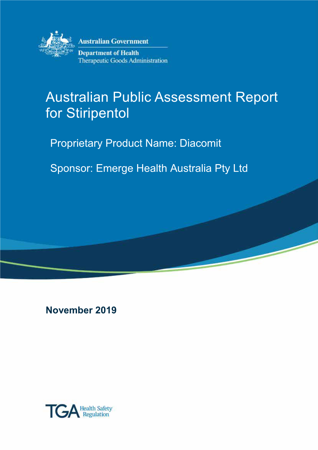 Australian Public Assessment Report for Stiripentol