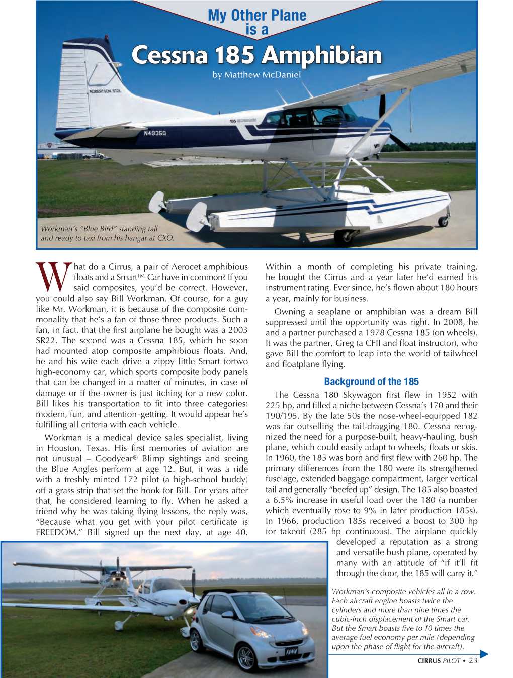 Cessna 185 Amphibian by Matthew Mcdaniel