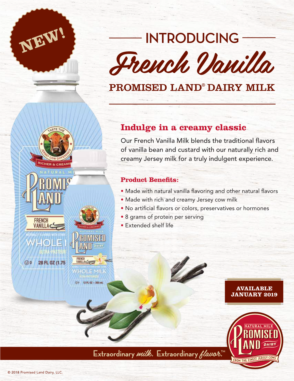 French Vanilla PROMISED LAND® DAIRY MILK