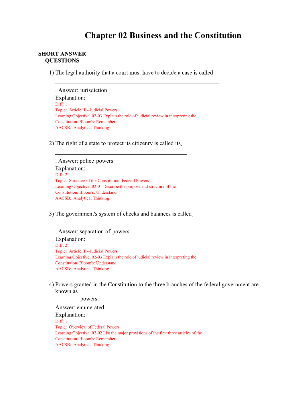 Chapter 02 Business and the Constitution