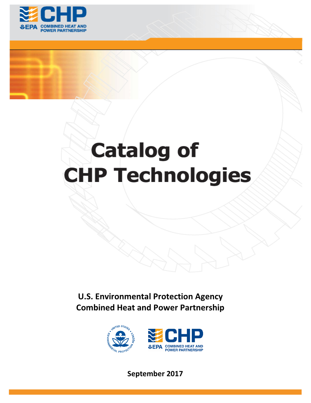 Catalog of CHP Technologies, Full Report, September 2017