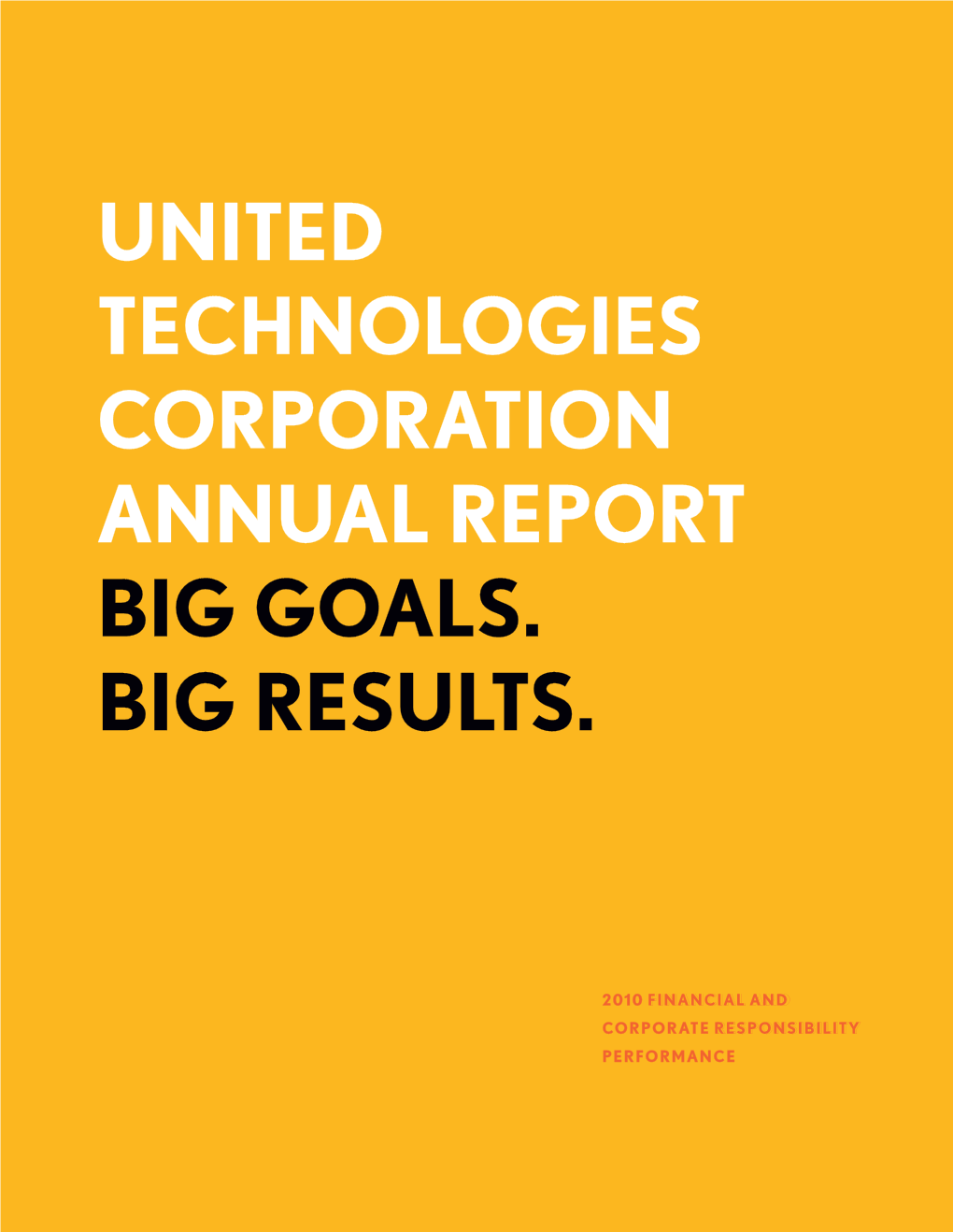 United Technologies Corporation Annual Report