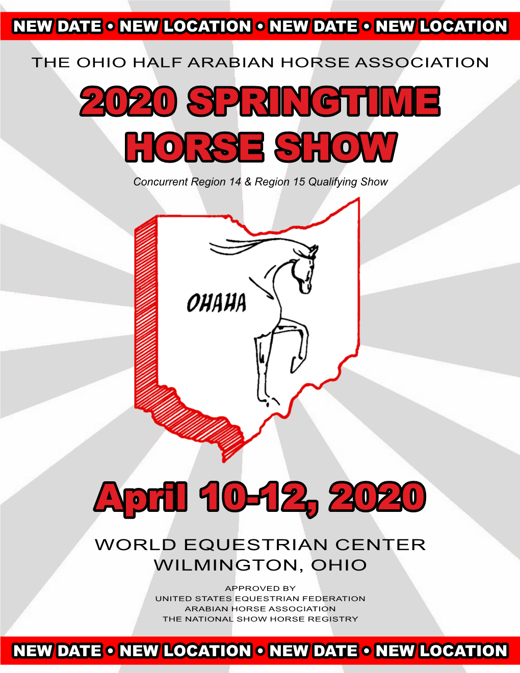 2020 SPRINGTIME HORSE SHOW April 10-12, 2020