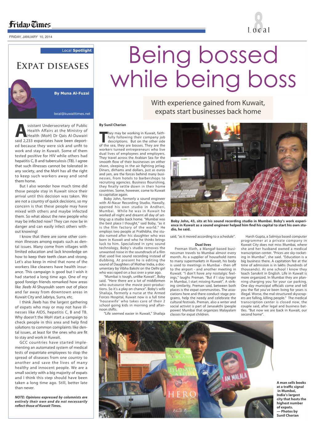Being Bossed While Being Boss by Muna Al-Fuzai with Experience Gained from Kuwait