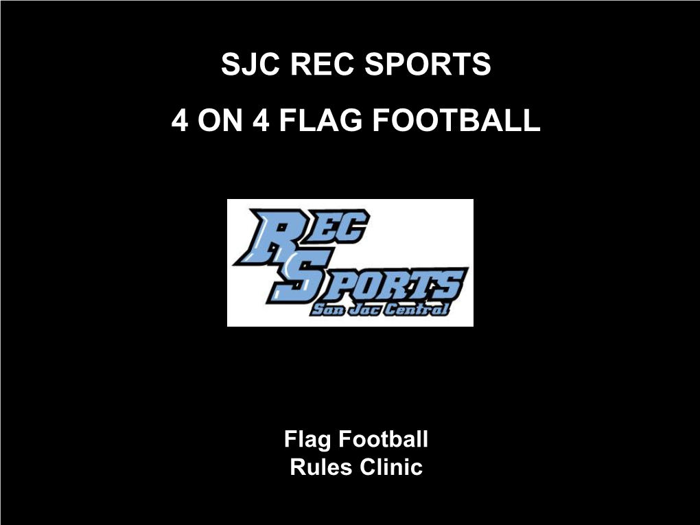 Flag Football Rules Presentation