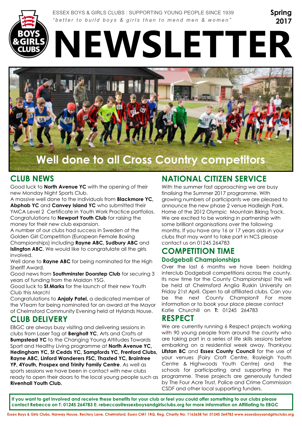 Well Done to All Cross Country Competitors