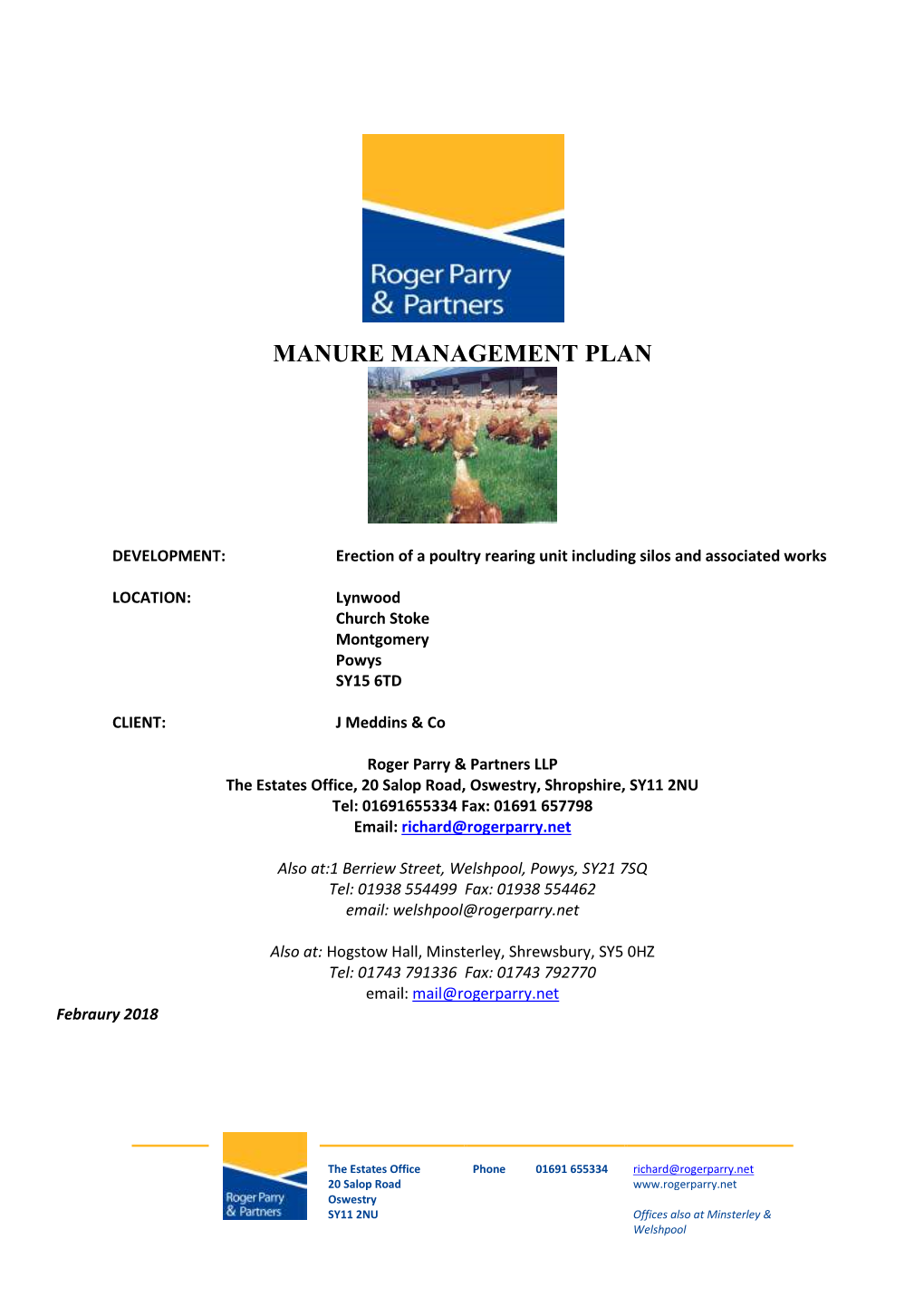 Manure Management Plan
