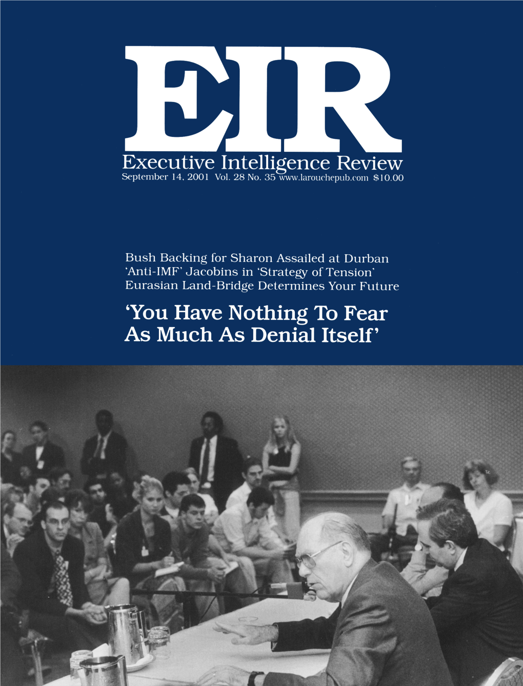 Executive Intelligence Review, Volume 28, Number 35, September
