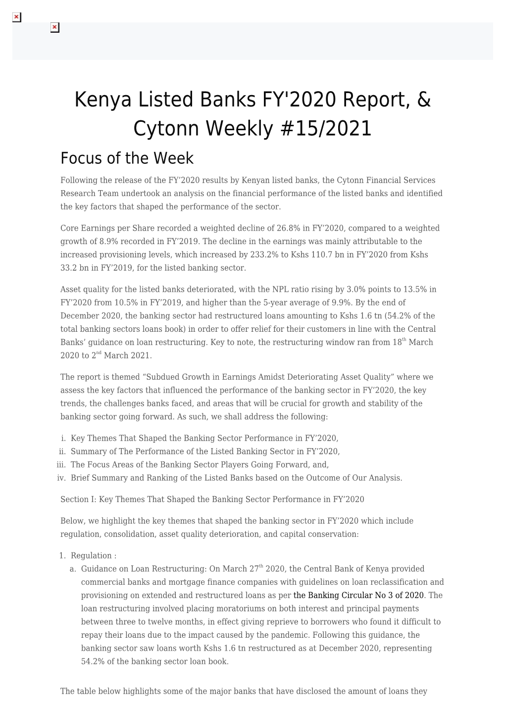 Cytonn Report a Product of Cytonn Technologies