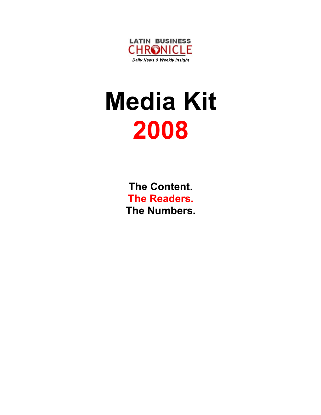 Media Kit 2008