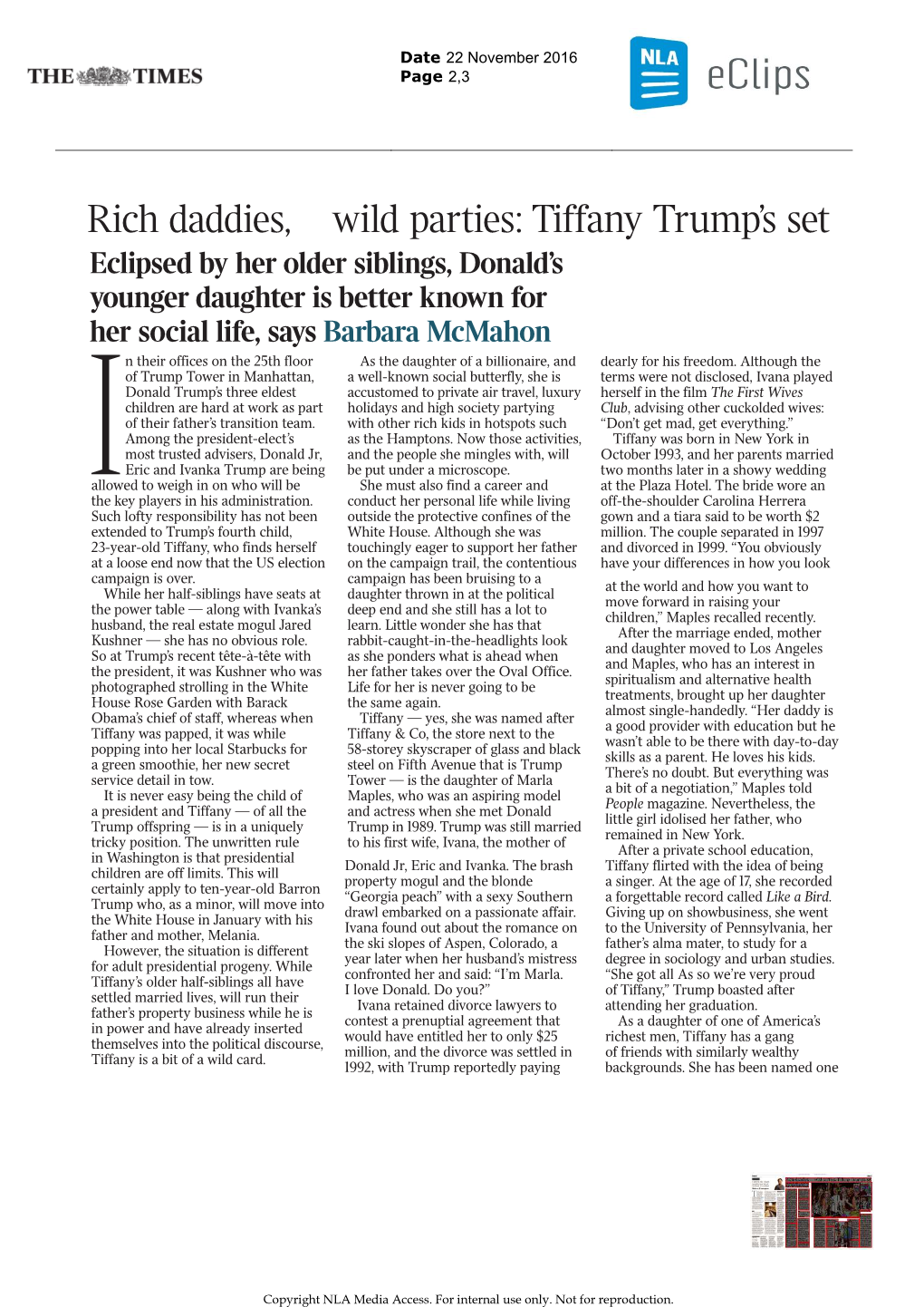 Rich Daddies, Wild Parties: Tiffany Trump's