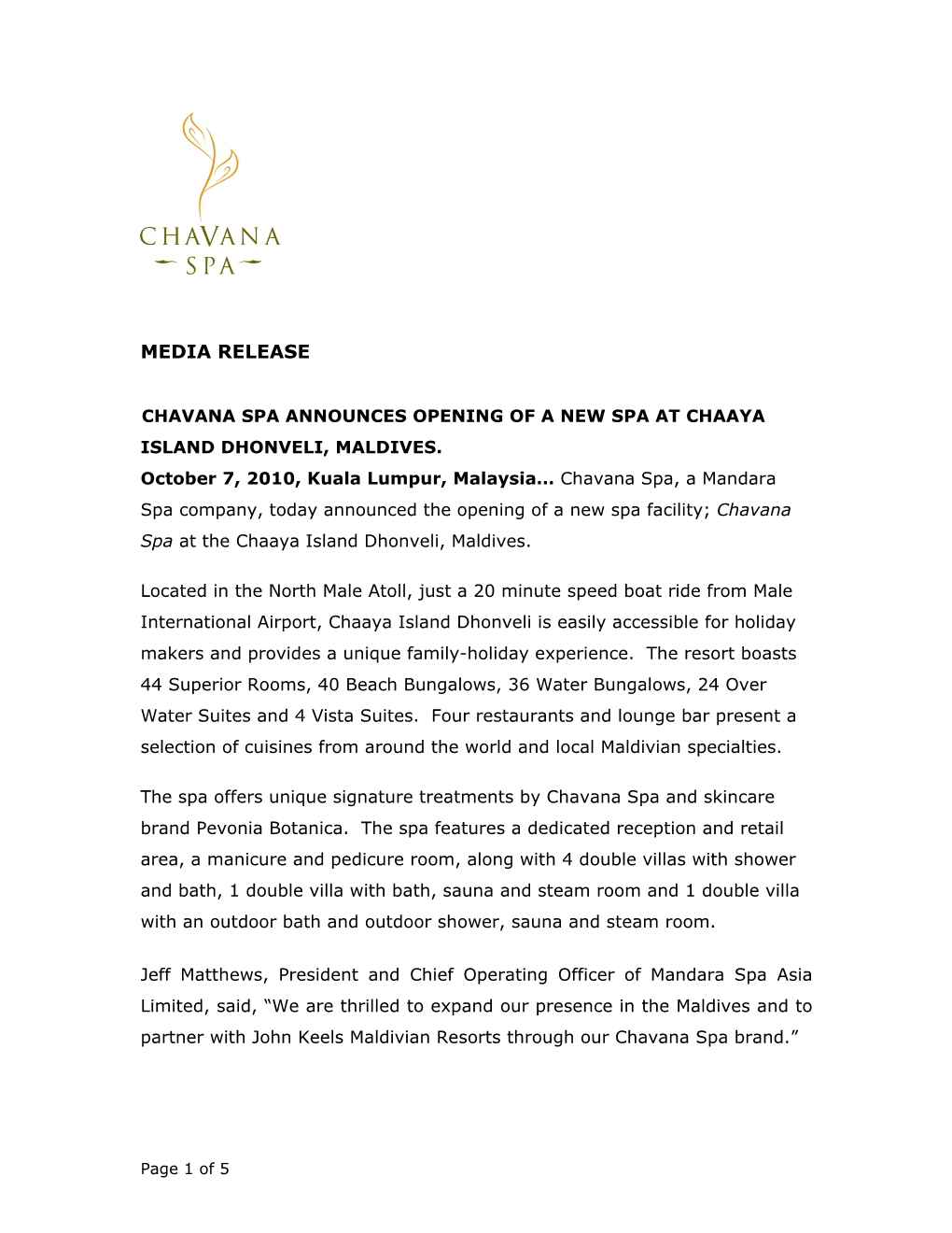 Media Release