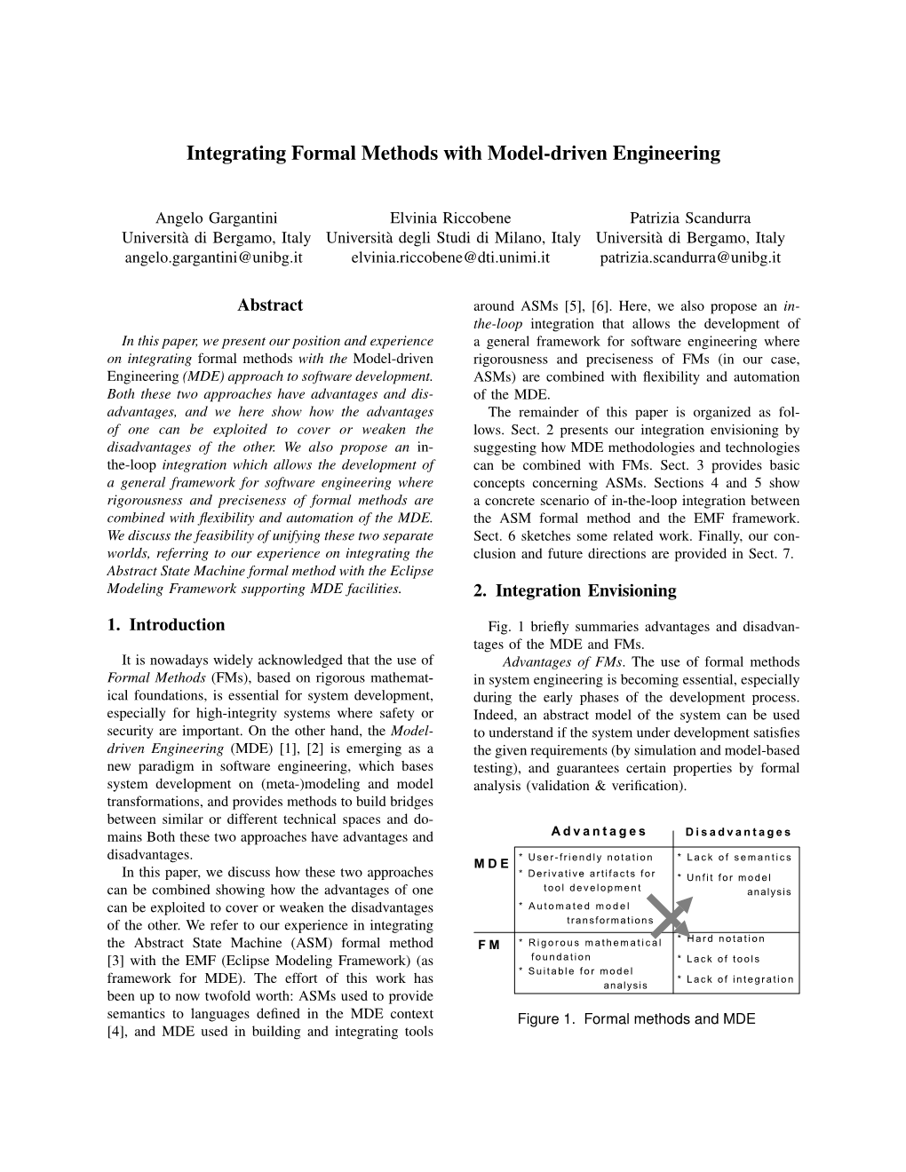 Integrating Formal Methods with Model-Driven Engineering