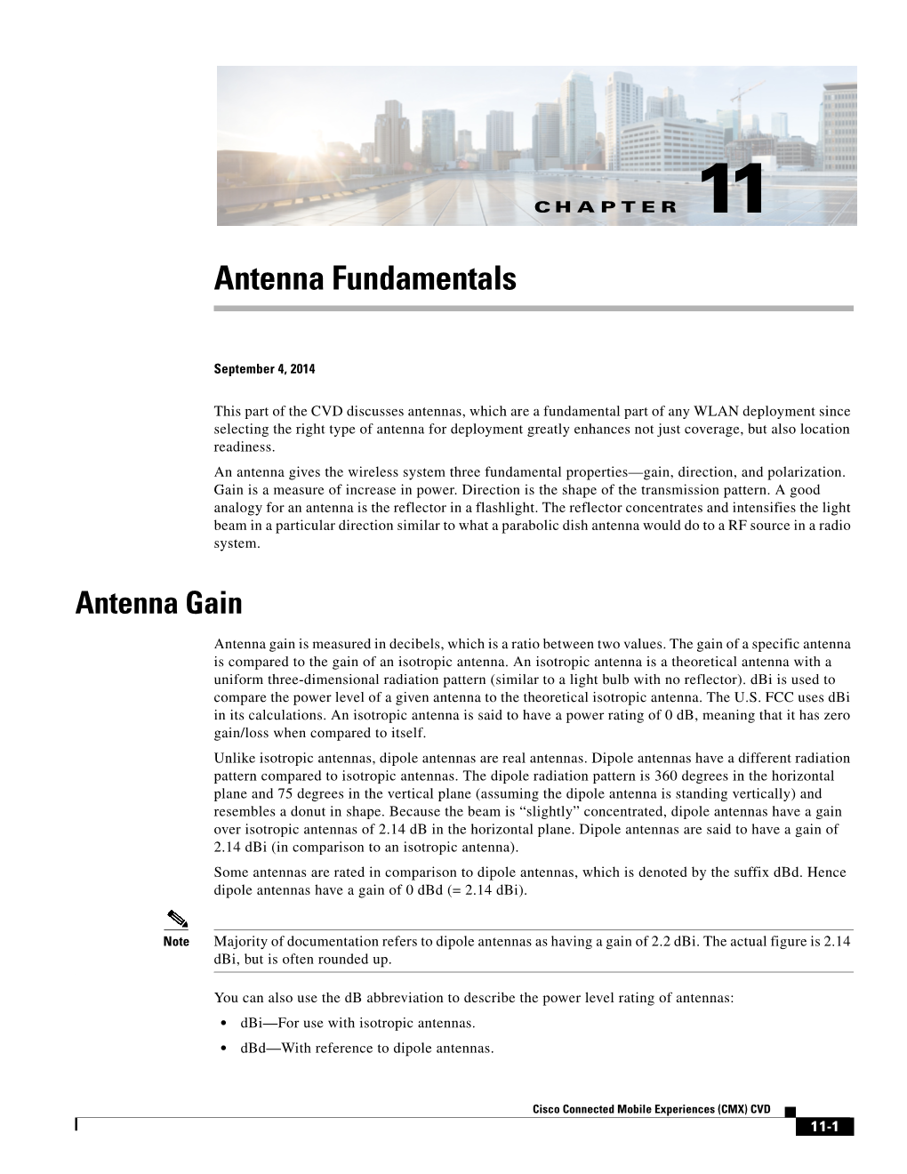 Chapter 11 Antenna Fundamentals Antenna Types