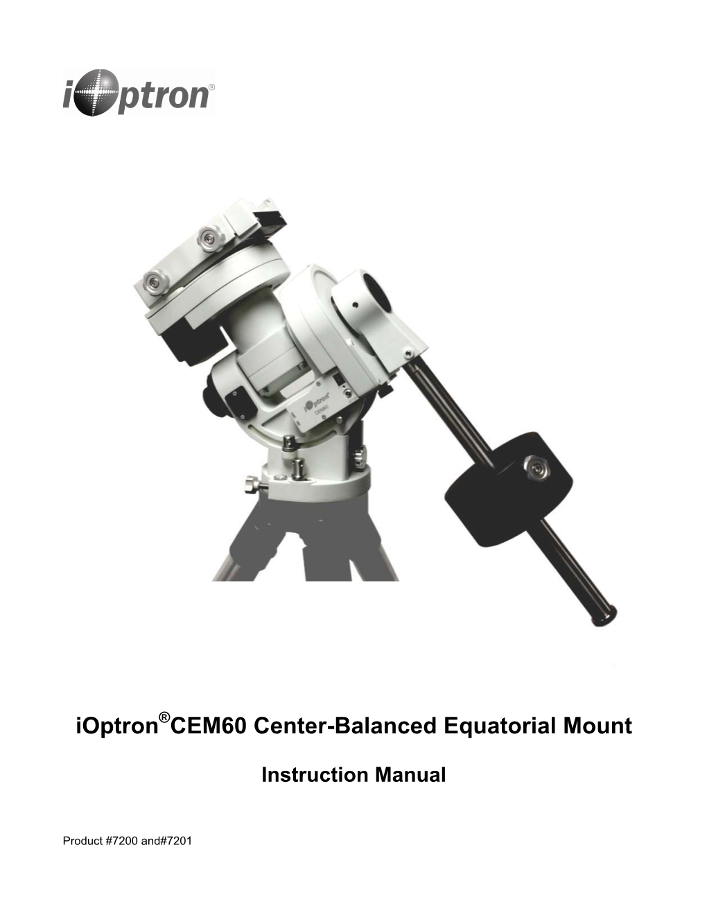Ioptron CEM60 Center-Balanced Equatorial Mount