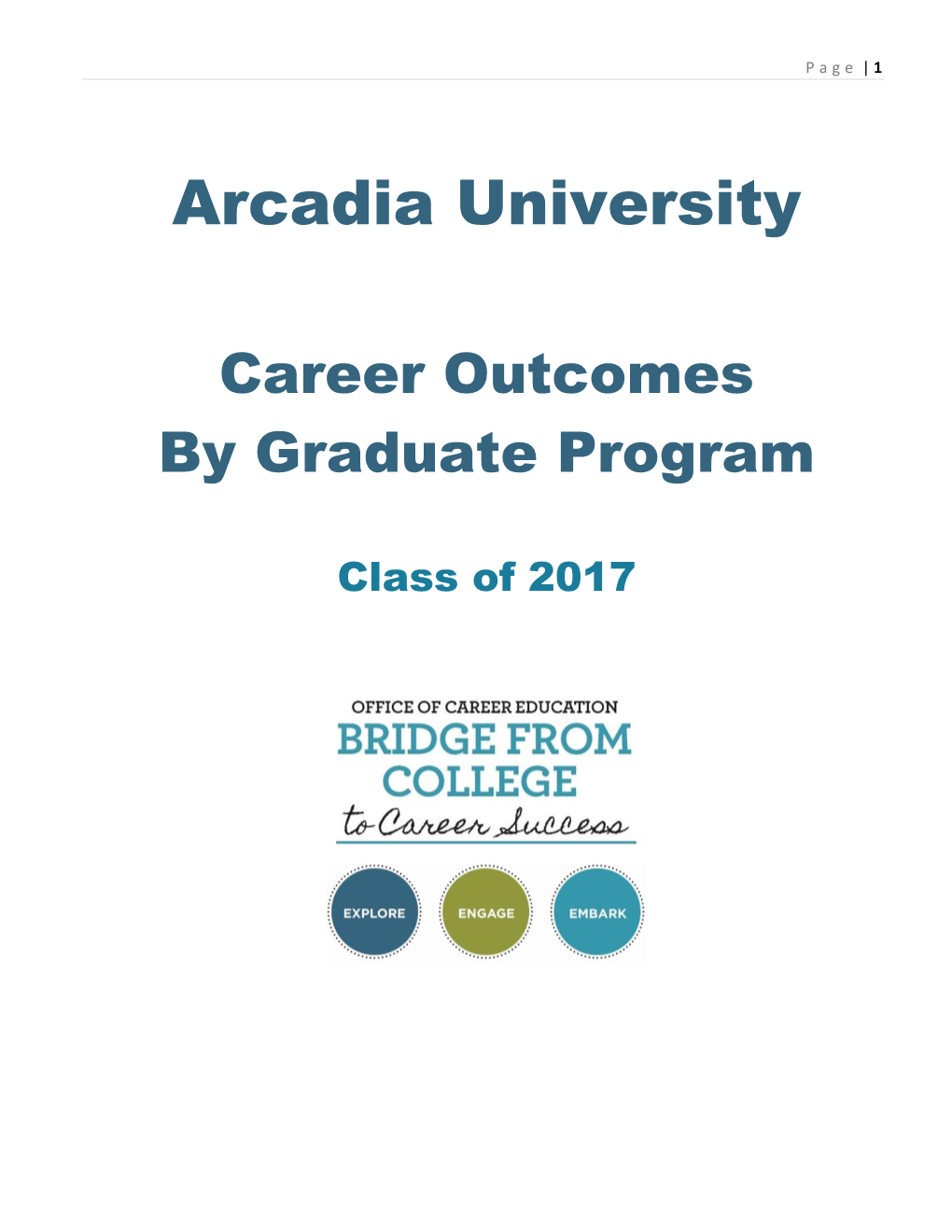 Career Outcomes by Graduate Program