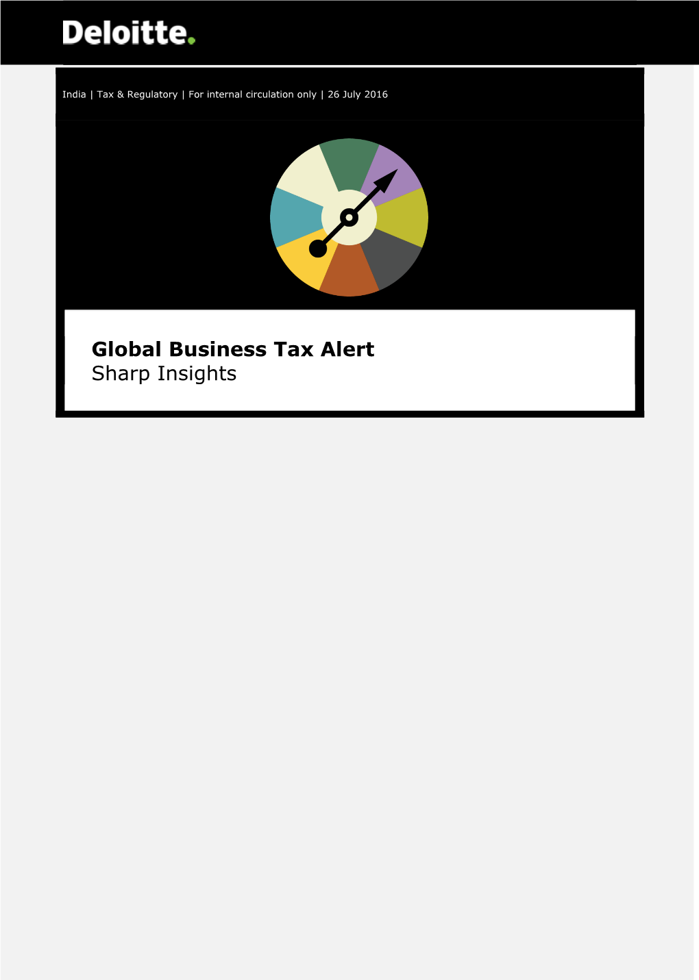 Global Business Tax Alert Sharp Insights