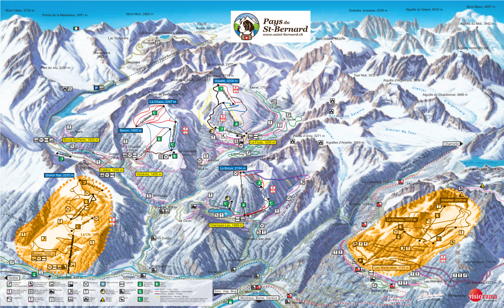Saint Bernard Ski Trail Map 2017
