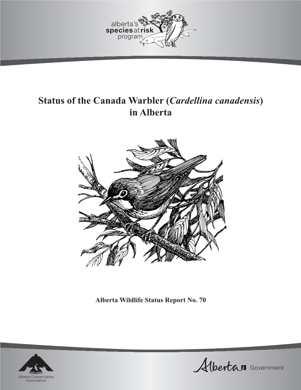 Status of the Canada Warbler (Cardellina Canadensis) in Alberta