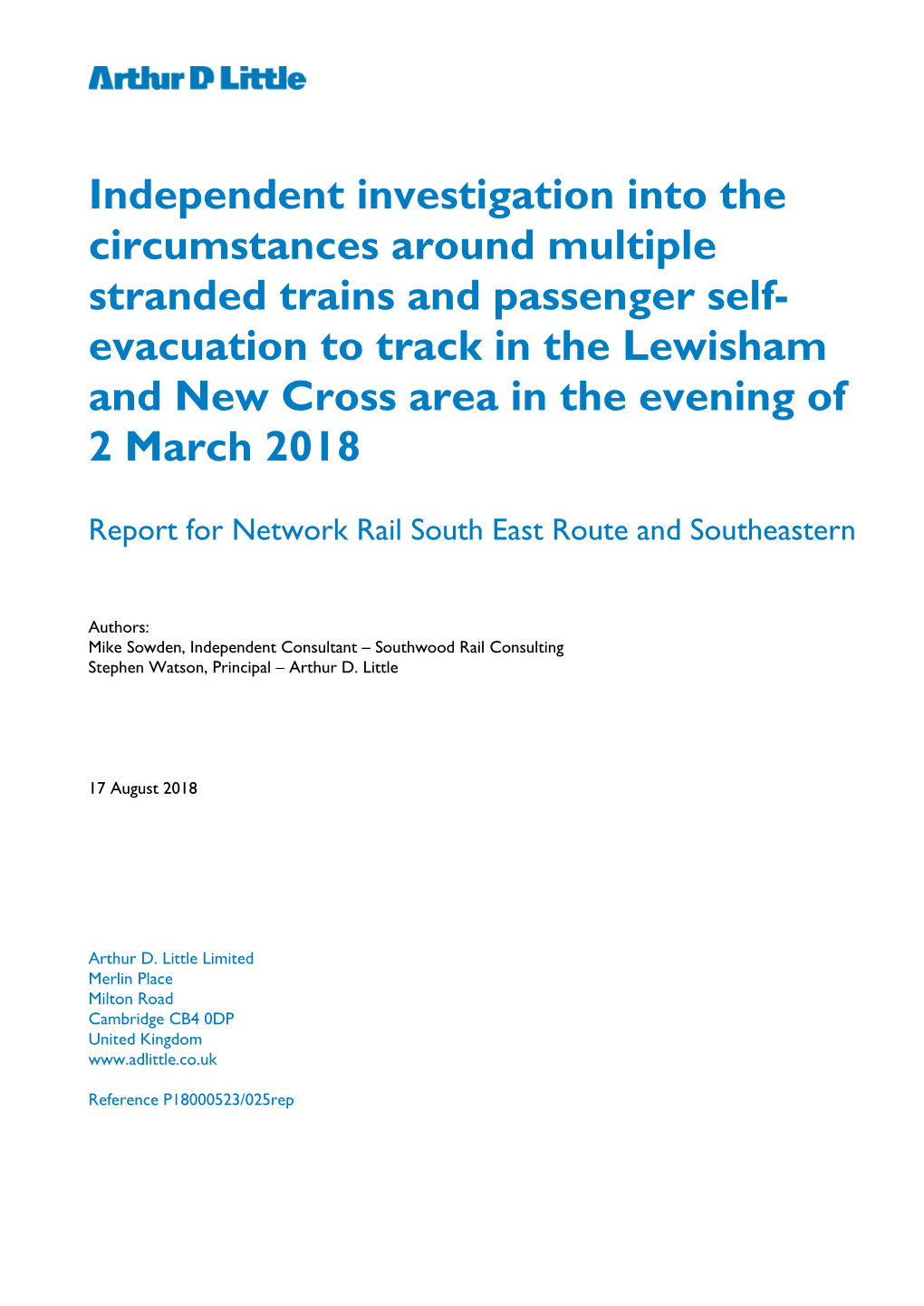 Downloads from the Trains Involved