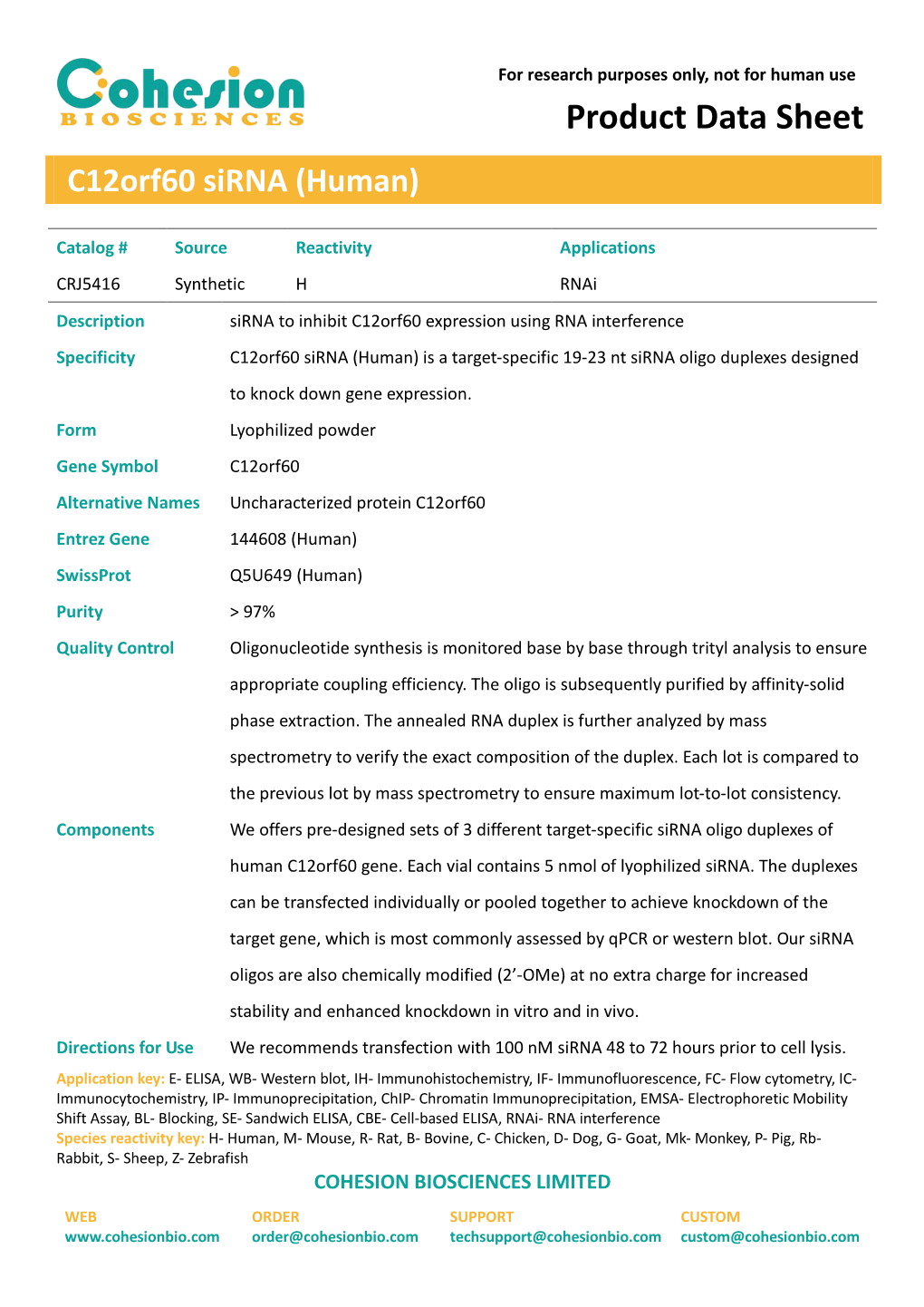 Product Data Sheet