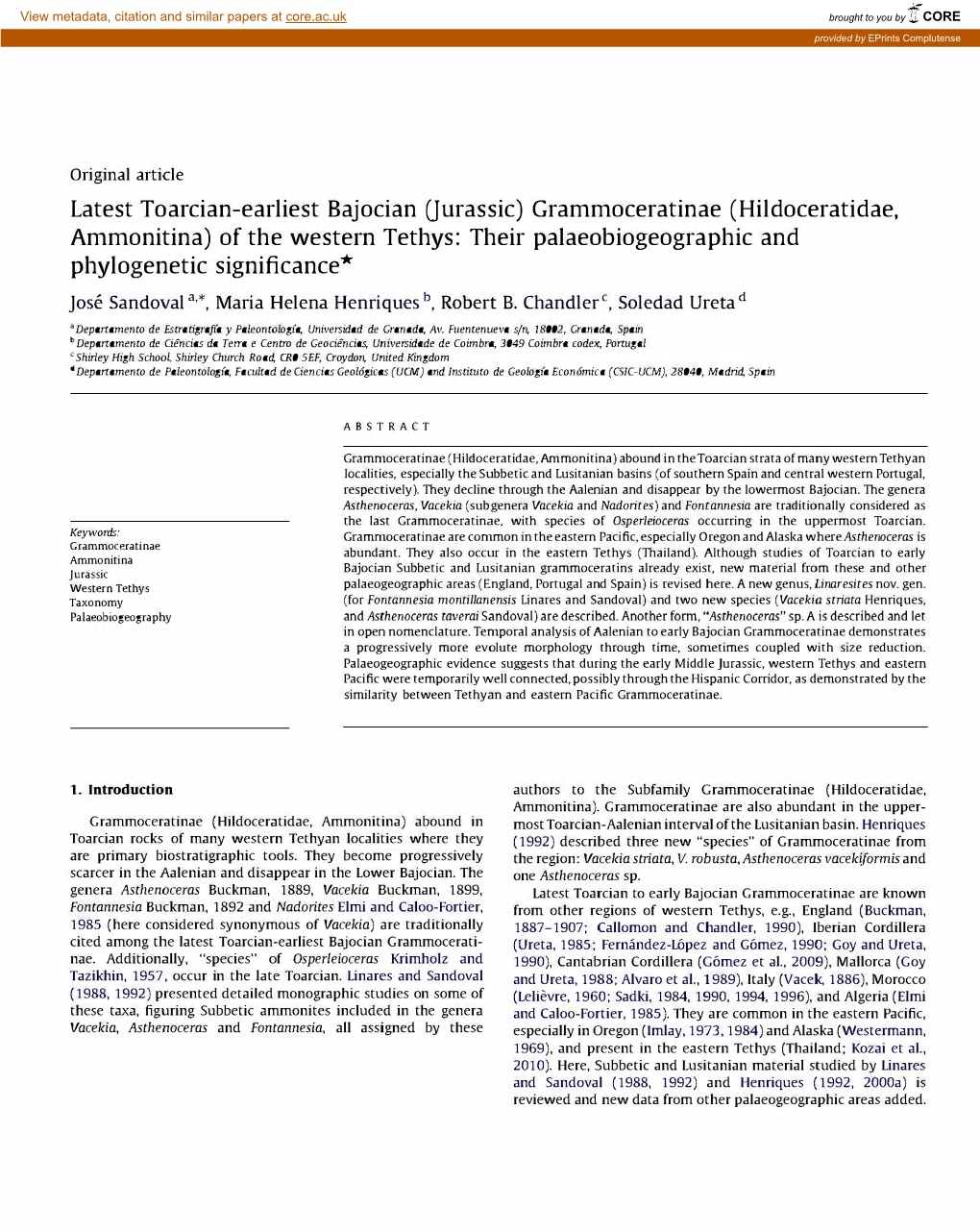 Latest Toarcian-Earliest Bajocian Uurassic) Grammoceratinae (Hildoceratidae, Ammonitina) of the Western Tethys: Their Palaeobiog