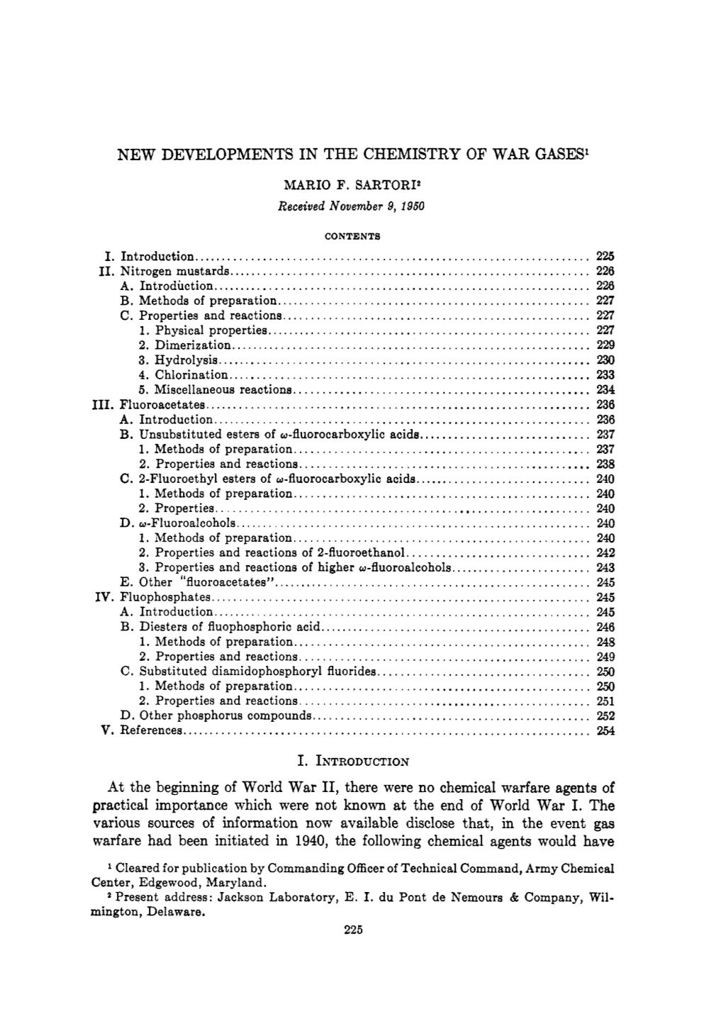 111. Fluoroacetates...V. References