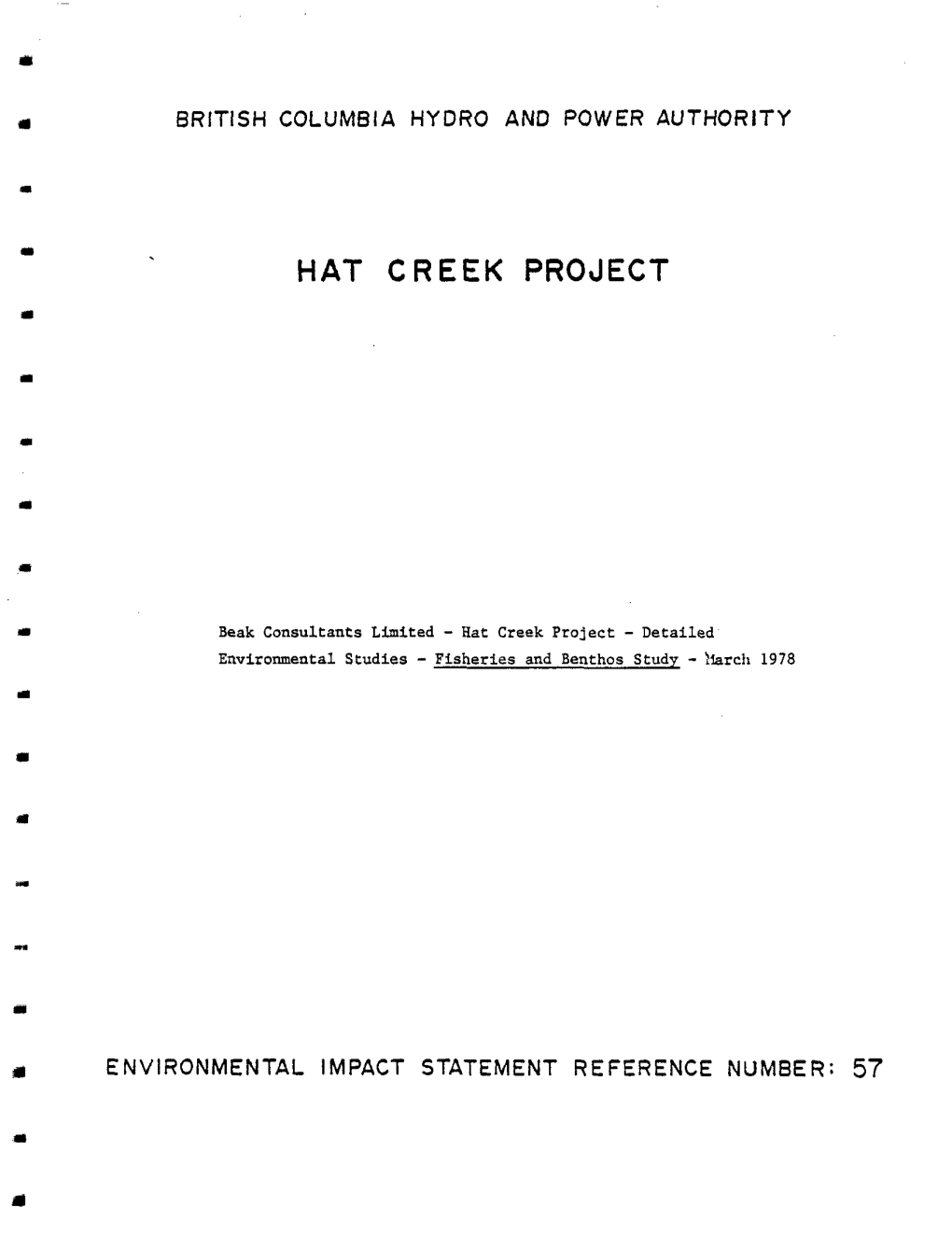 Hat Creek Project