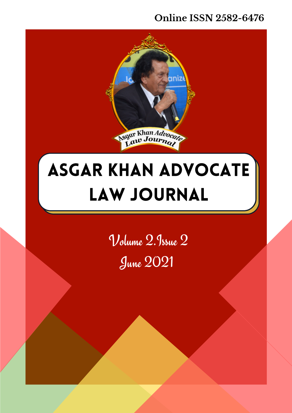 Asgar Khan Advocate Law Journal