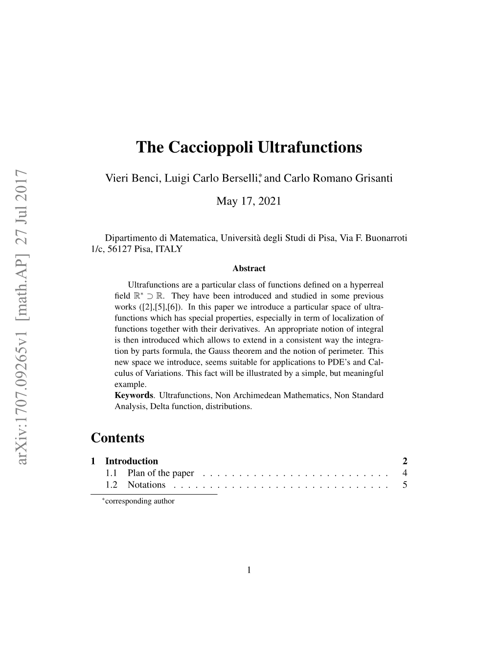 The Caccioppoli Ultrafunctions