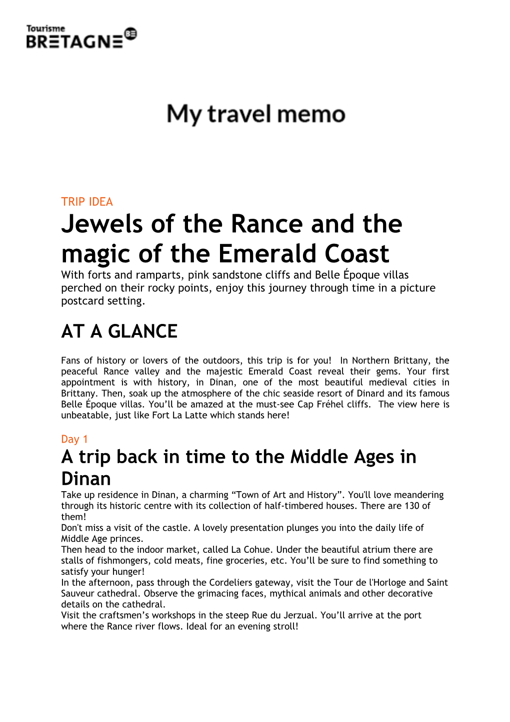 Jewels of the Rance and the Magic of the Emerald Coast