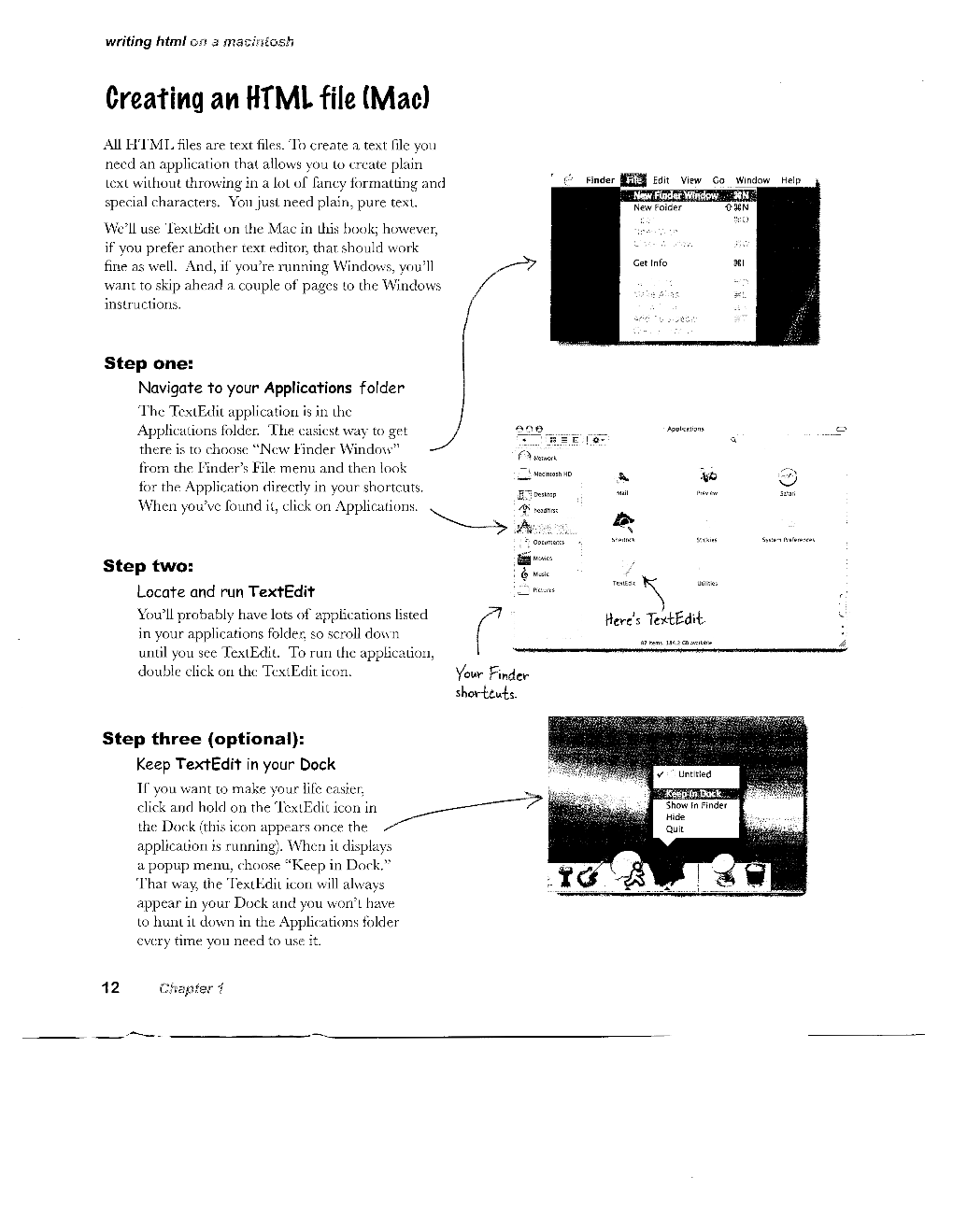 Creatit1g At1 HTML File &lt;Mac)