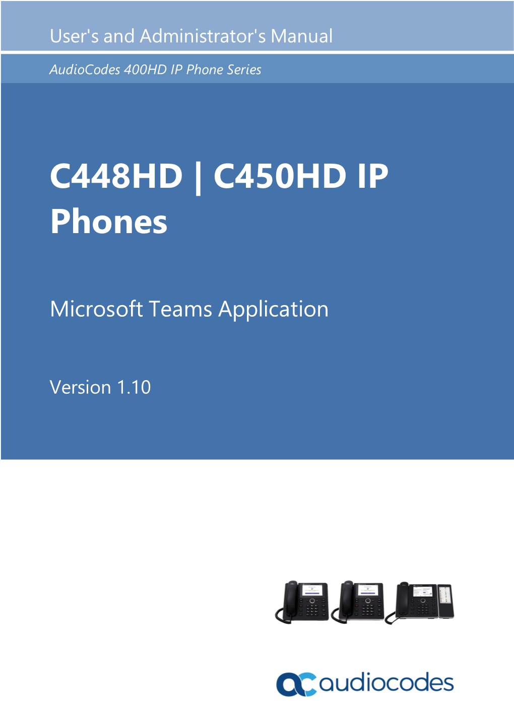 C448HD | C450HD IP Phones