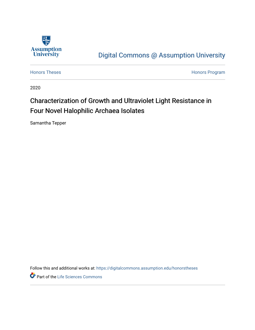 Characterization of Growth and Ultraviolet Light Resistance in Four Novel Halophilic Archaea Isolates