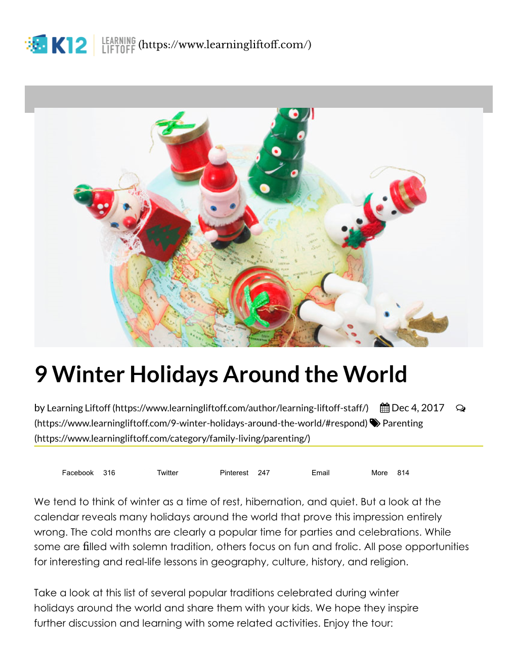 9 Winter Holidays Around the World