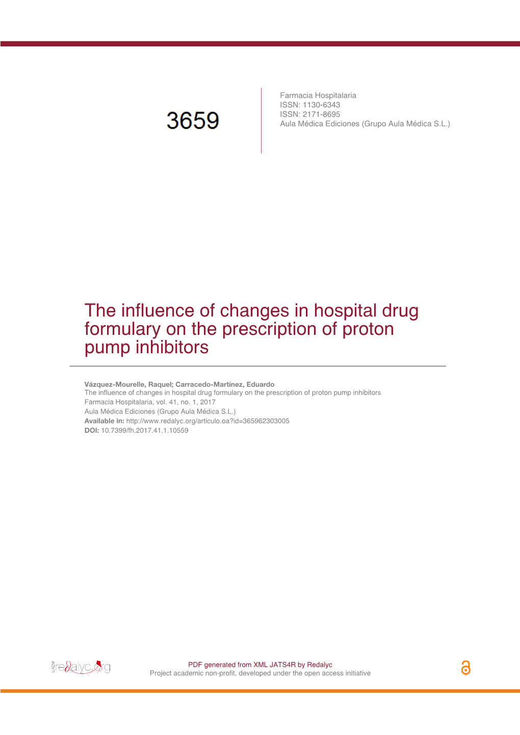 The Influence of Changes in Hospital Drug Formulary on the Prescription of Proton Pump Inhibitors