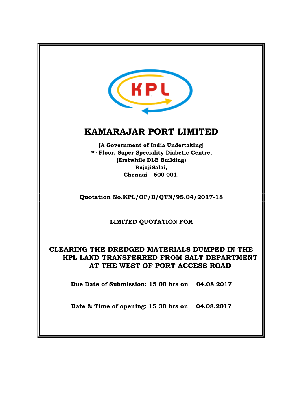 Kamarajar Port Limited