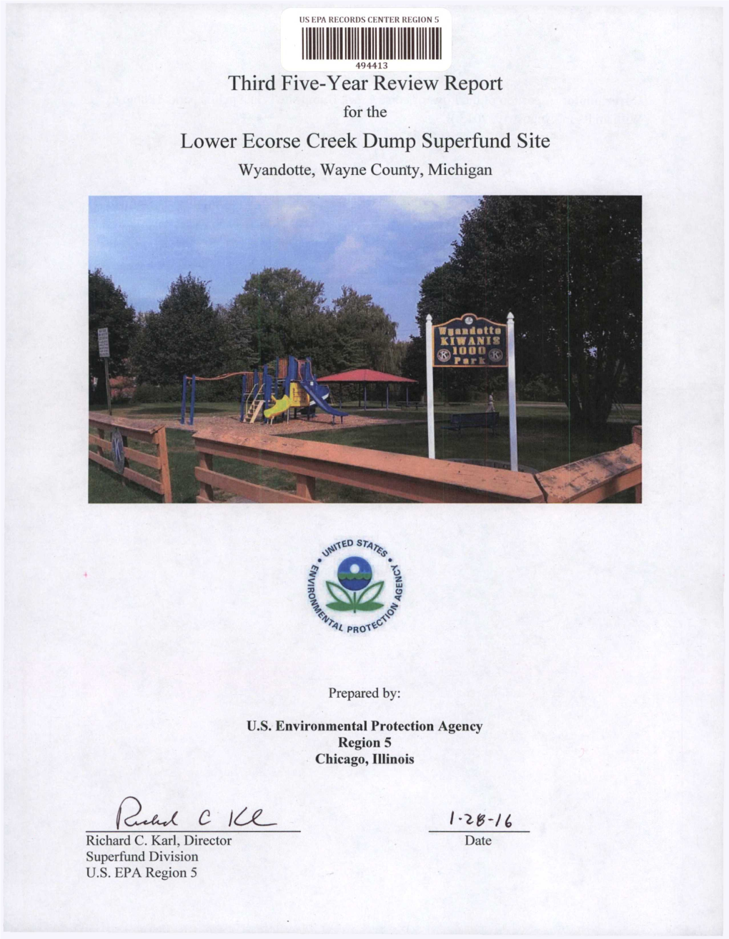 Lower Ecorse Creek Dump Site Is in a Public Park