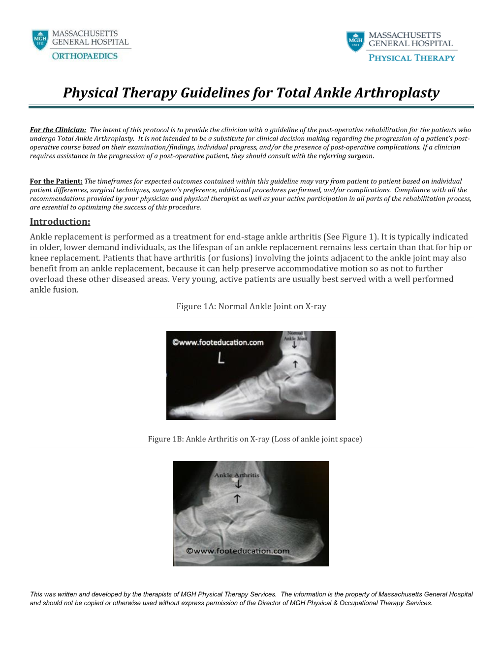 Total Ankle Arthroplasty