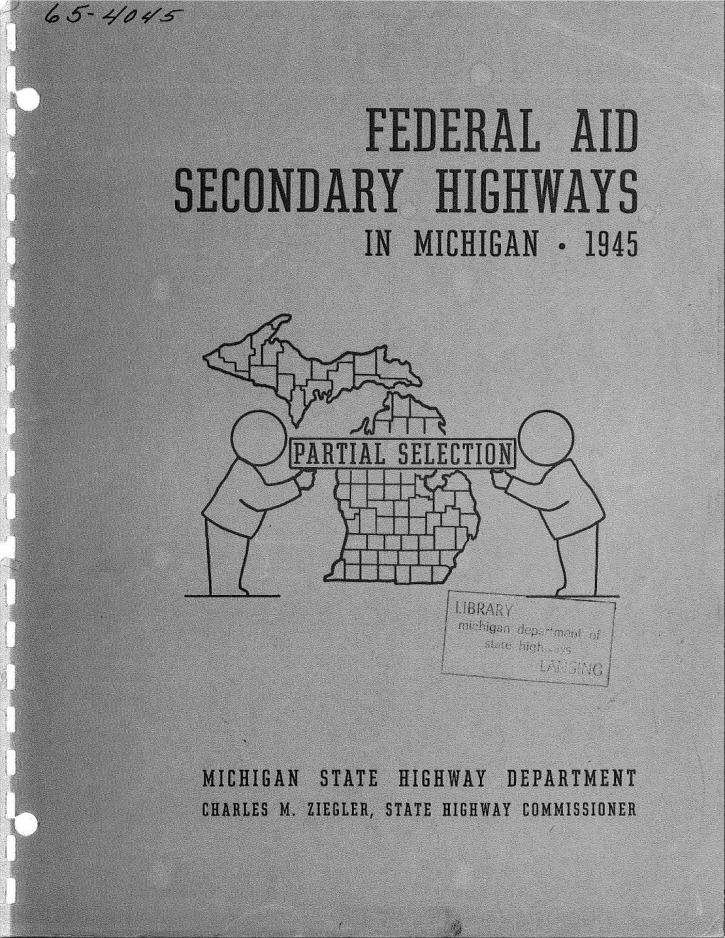 Federal Aid Secondary Highways in Michigan