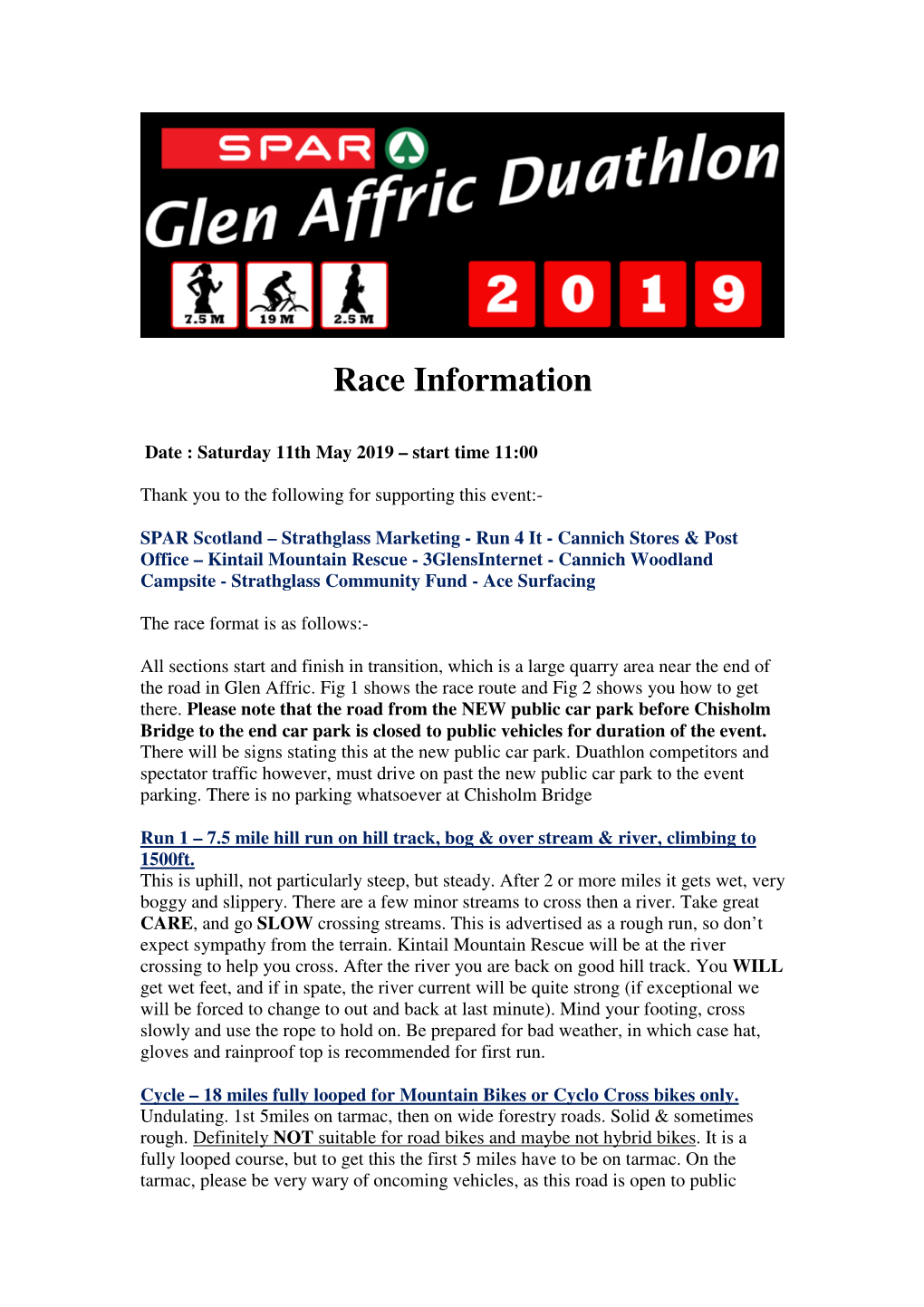 Race Information