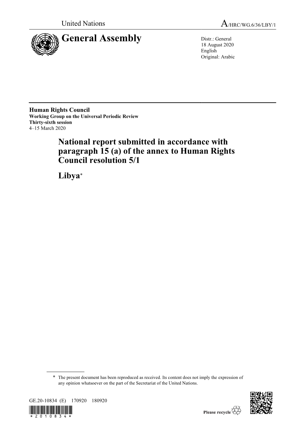 National Report Libya- English .Pdf