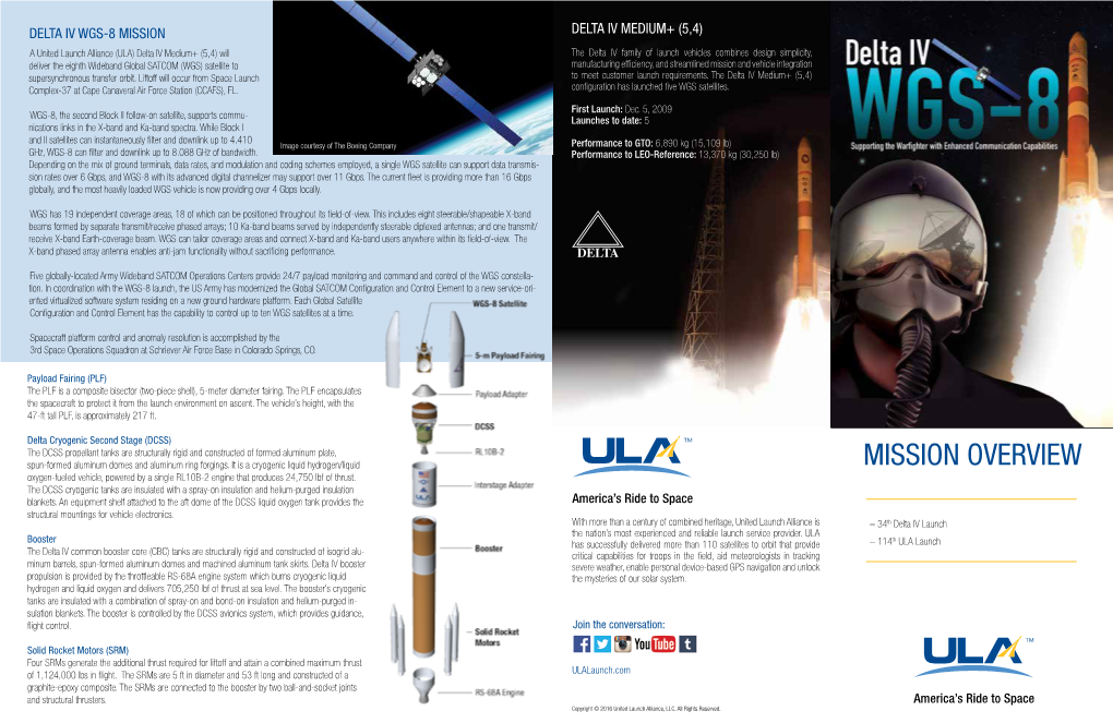 Delta IV WGS-8 Mission Overview